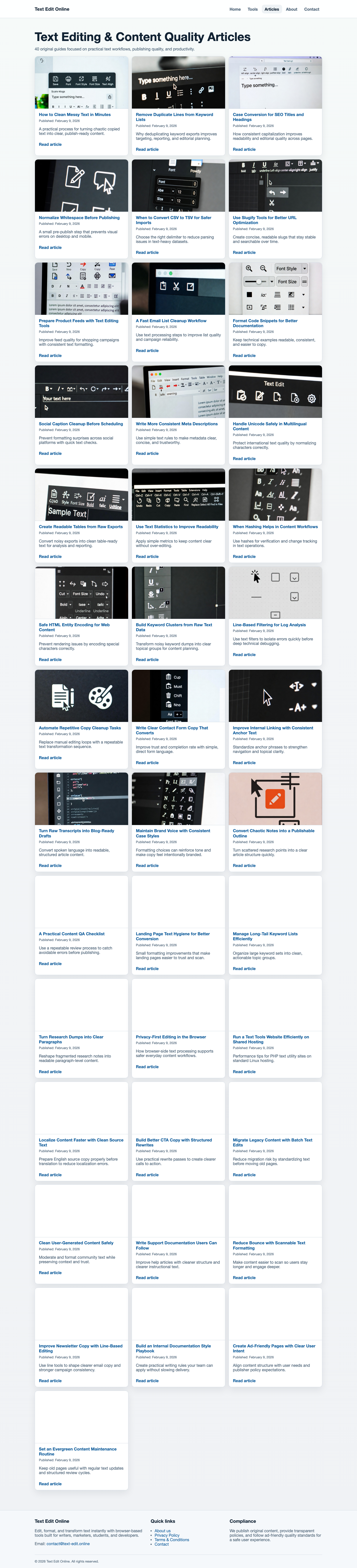 Workflow screenshot for Prepare Newsletter Copy for Better Deliverability